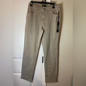NWT Great khaki denim pants with cuffs. Could be cut off for a trendy look.
